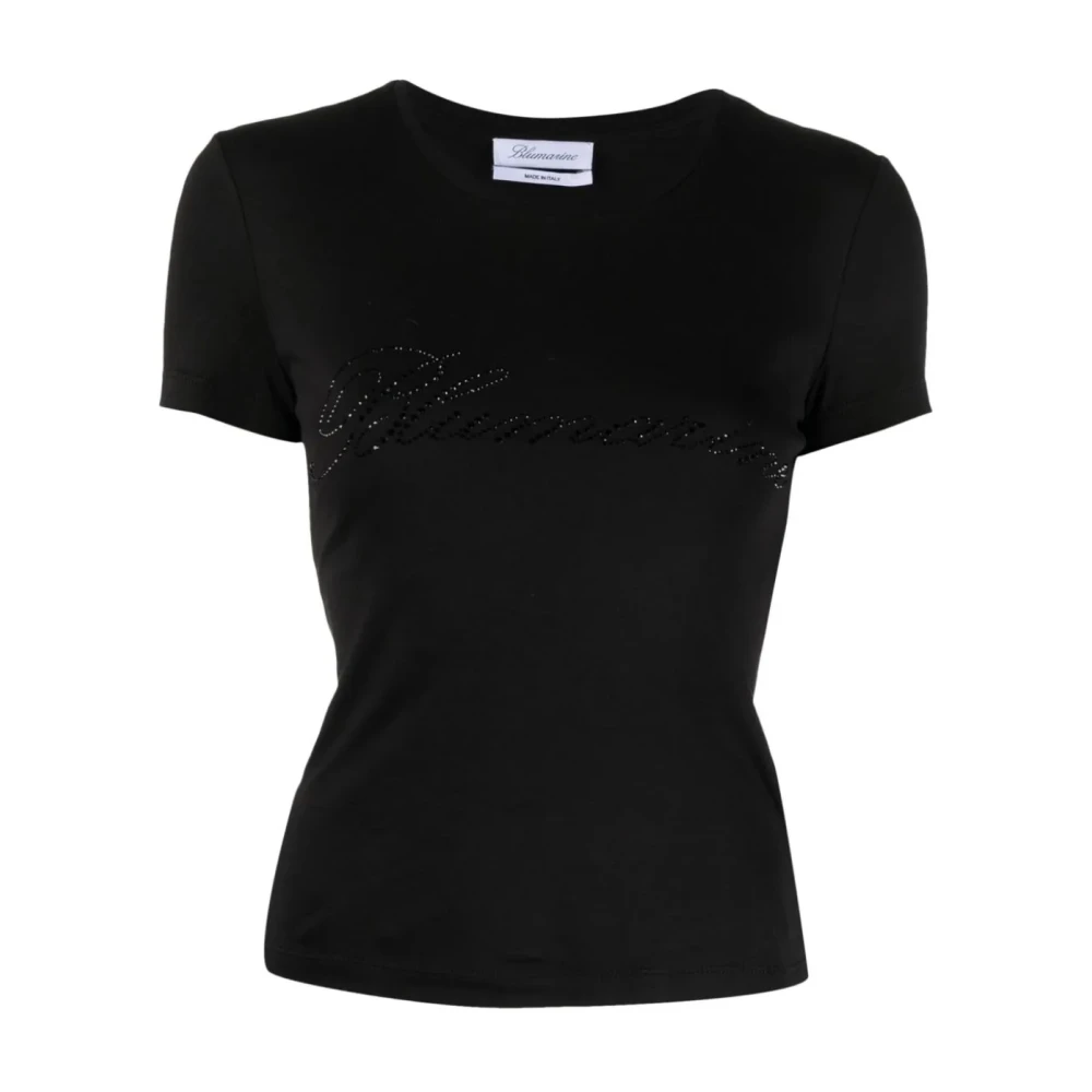 Blumarine Zwarte T-shirts & Polo's voor Vrouwen Black Dames