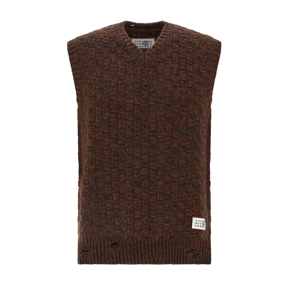 Mm6 Maison Margiela Herren Braun Strickwaren, Lgröße: