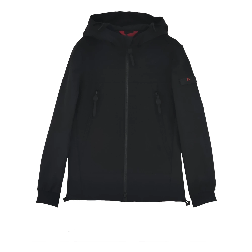 Peuterey Boys Black Light Jackets, 10 Y, Lousma Md Jacket
