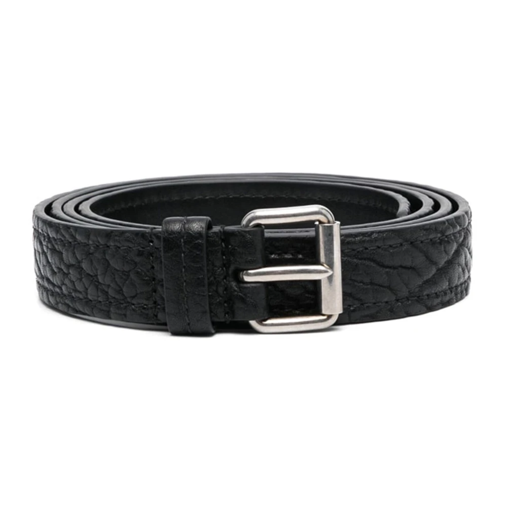 Prada Men's Black Calf Leather Belt - Belts - 85 Cm - Accessories