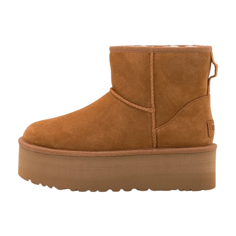 UGG Klassiska Mini Platform Boots i Chestnut Brown, Dam