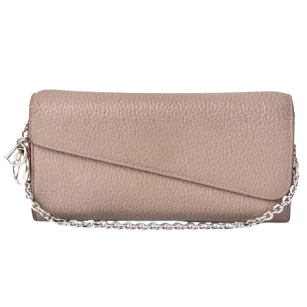 Dior Vintage Pre-owned Leather wallets Pink Dames