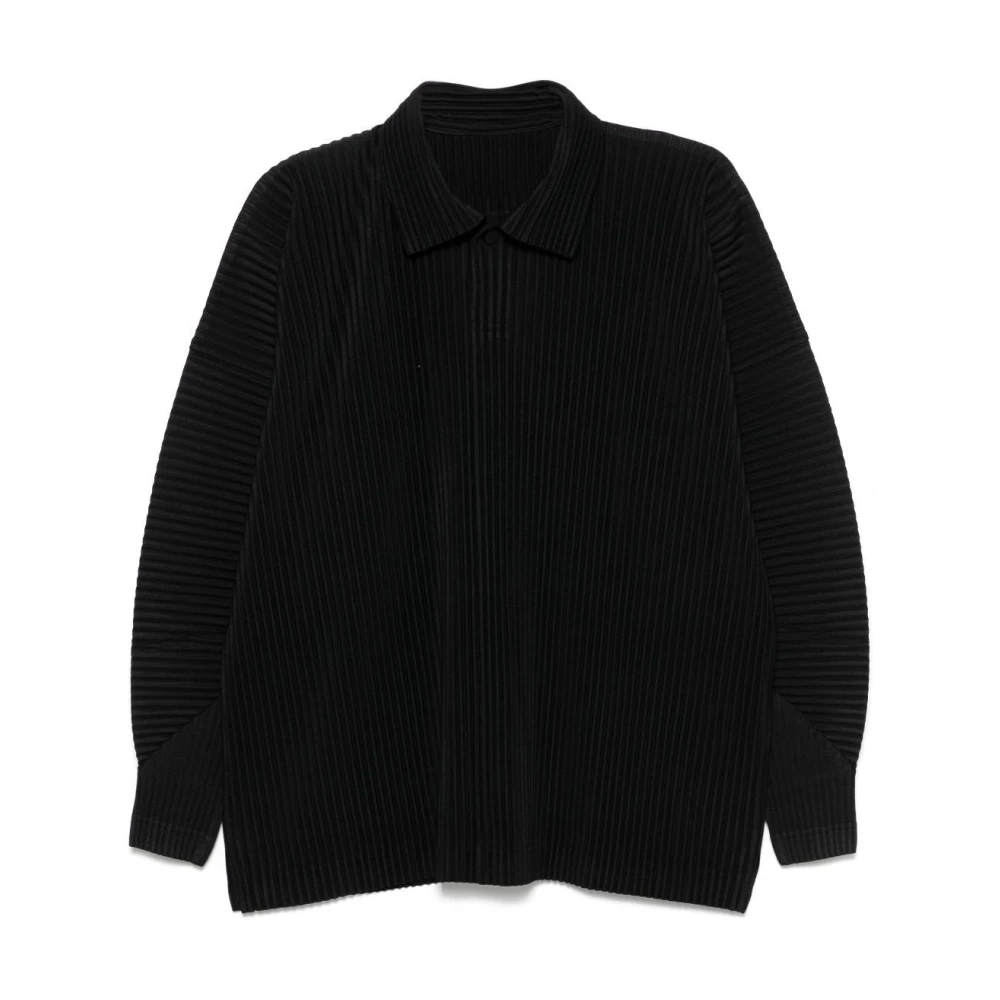 Issey Miyake Oktober Polo Shirt Black Heren