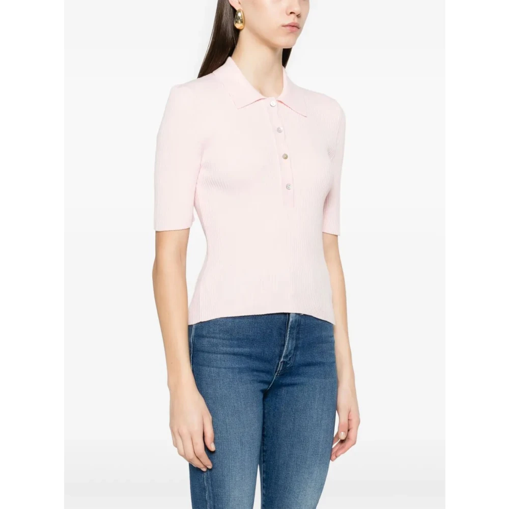 A.p.c. Klassieke Polo in Marineblauw Pink Dames