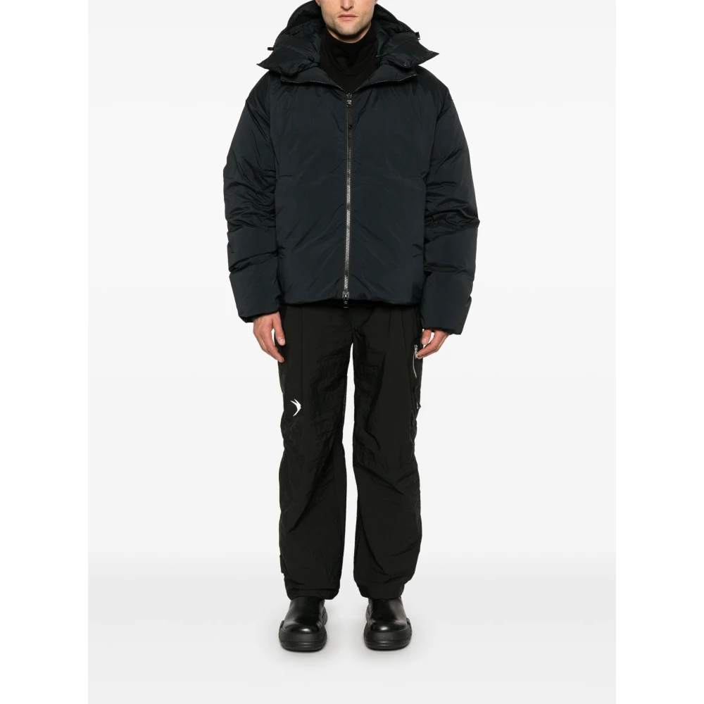 66 North Zwarte Donsjas met Afneembare Capuchon Black Heren