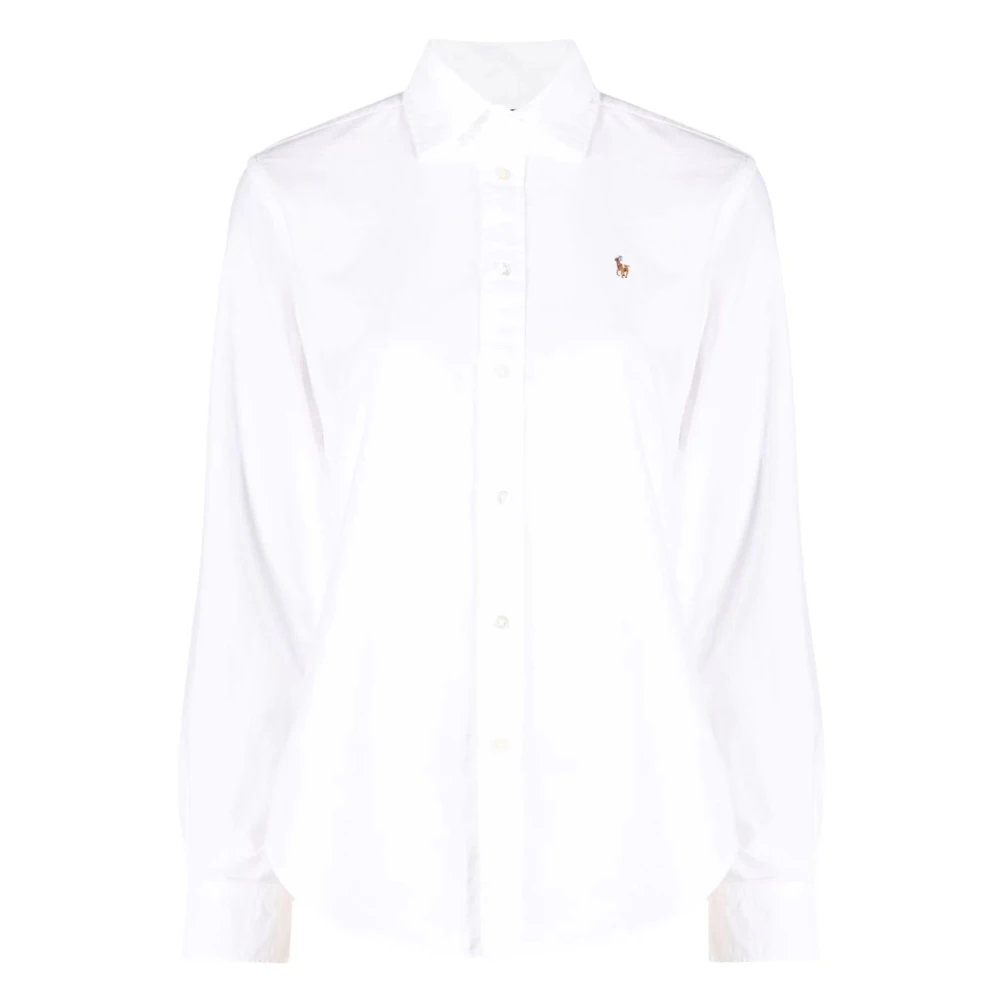 Polo Ralph Lauren Witte Button Front Shirt White Dames
