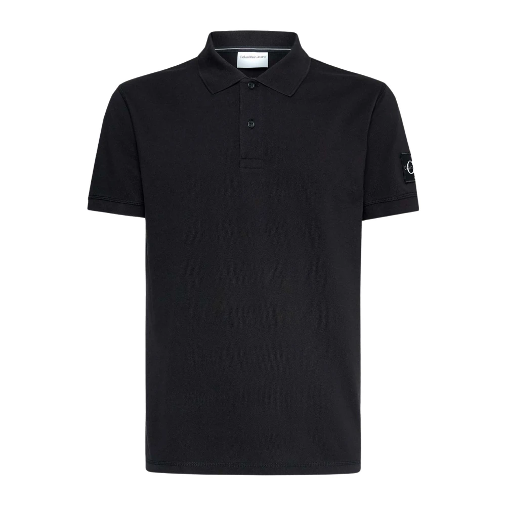 Calvin Klein Jeans Polo Shirts Black, Herr