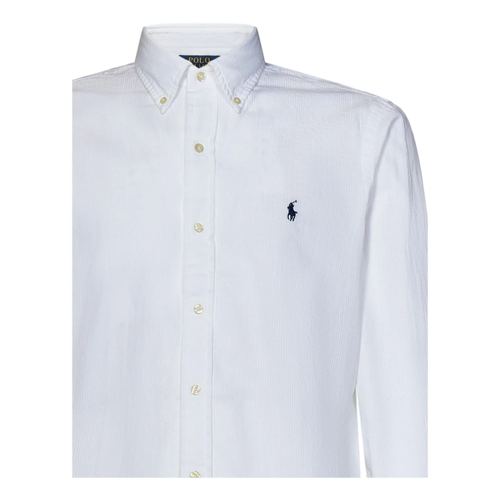 Polo Ralph Lauren Klassiek Wit Gestreept Overhemd White Heren
