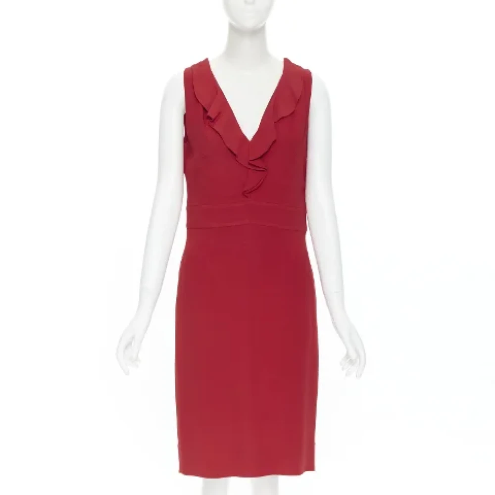 Valentino Vintage Pre-owned Fabric dresses Red Dames
