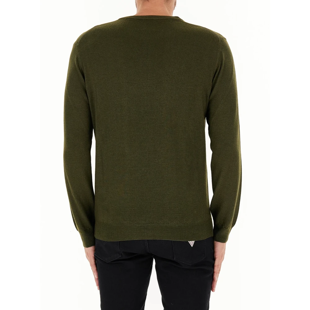 Woolrich Ronde hals trui Green Heren
