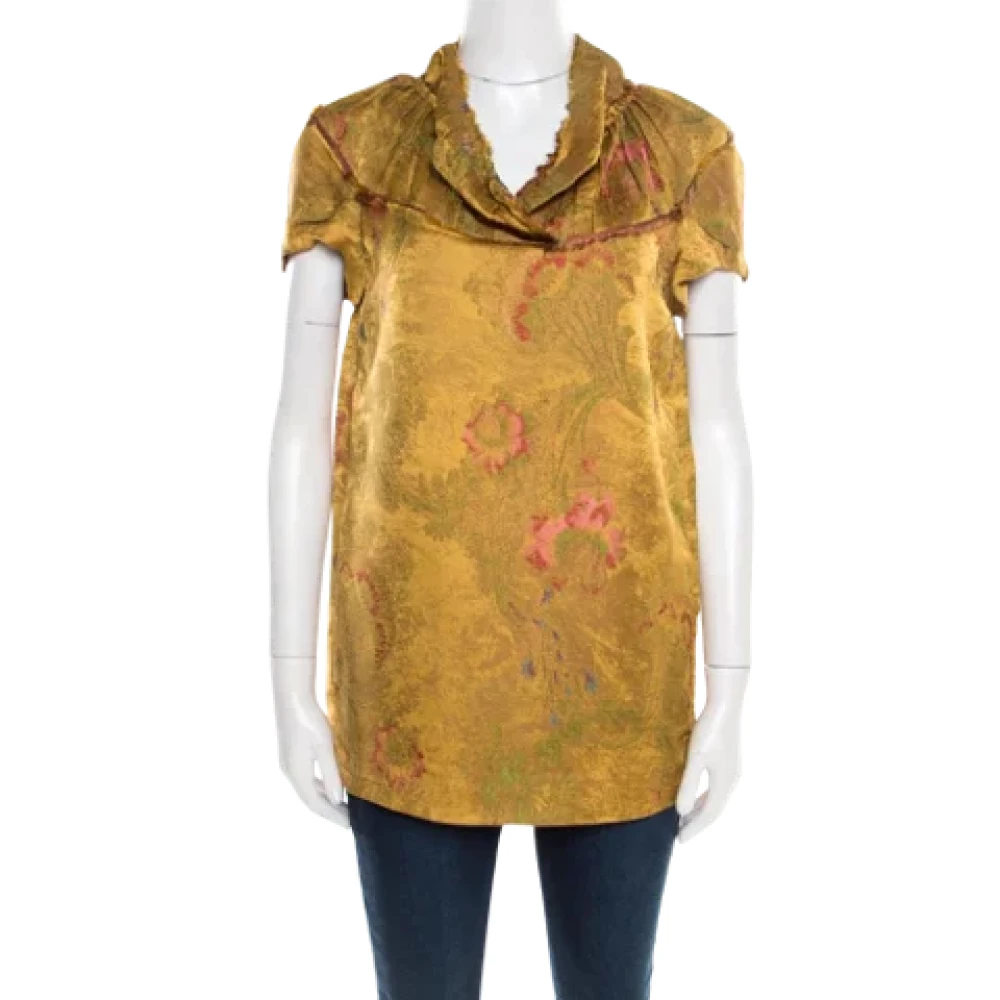 Marni Pre-owned Fabric tops Yellow Dames