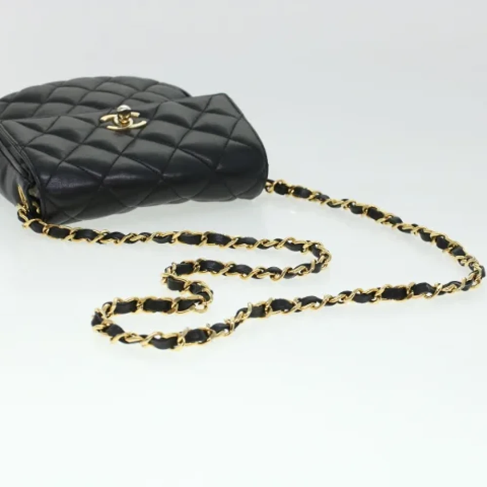 Chanel Vintage Pre-owned Leather chanel-bags Black Dames