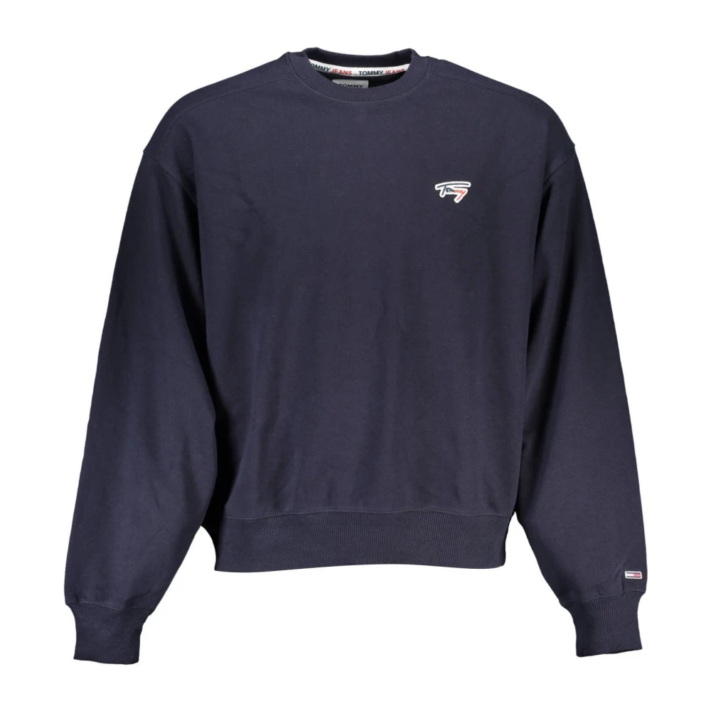 Tommy Hilfiger Men's Blue Sweatshirt Long Sleeve Logo Application