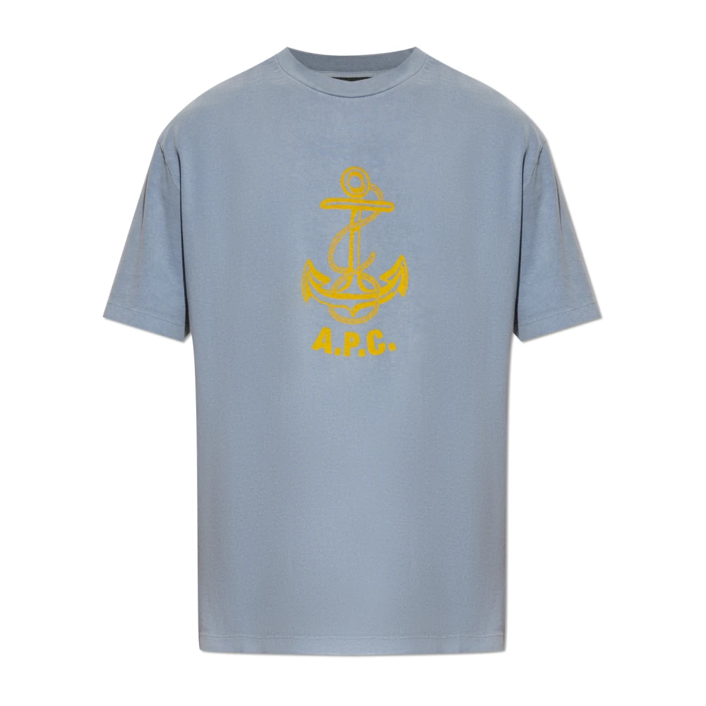 A.p.c. - Tops > T-Shirts - Blue - A.p.c. - Modalova