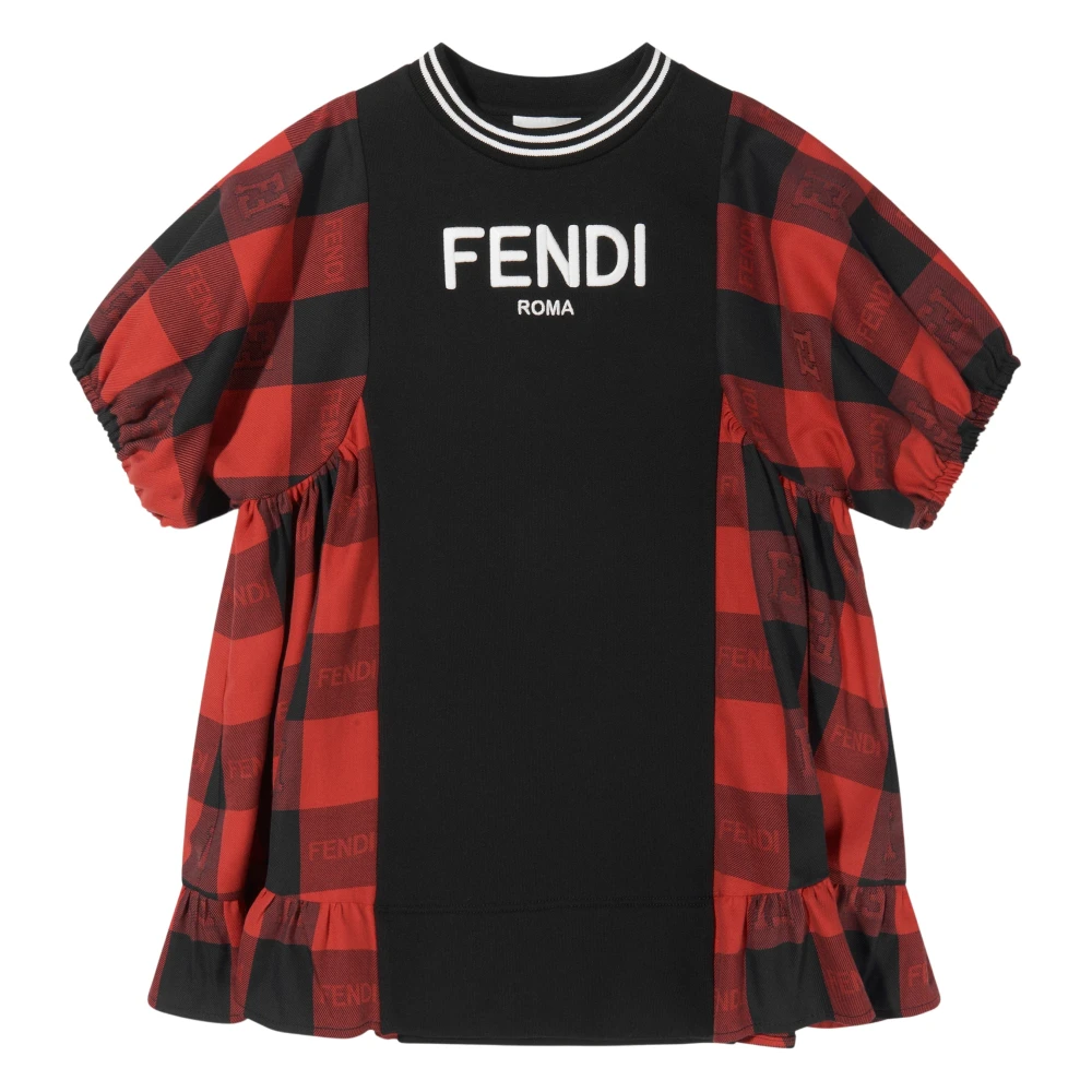 Fendi Women's Checked A-Line Dress