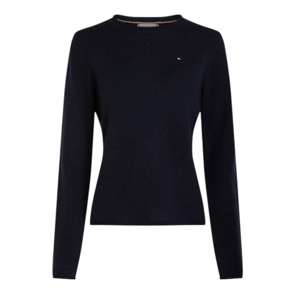 Tommy Hilfiger Women's Blue Soft Wool C-Nk Sweat