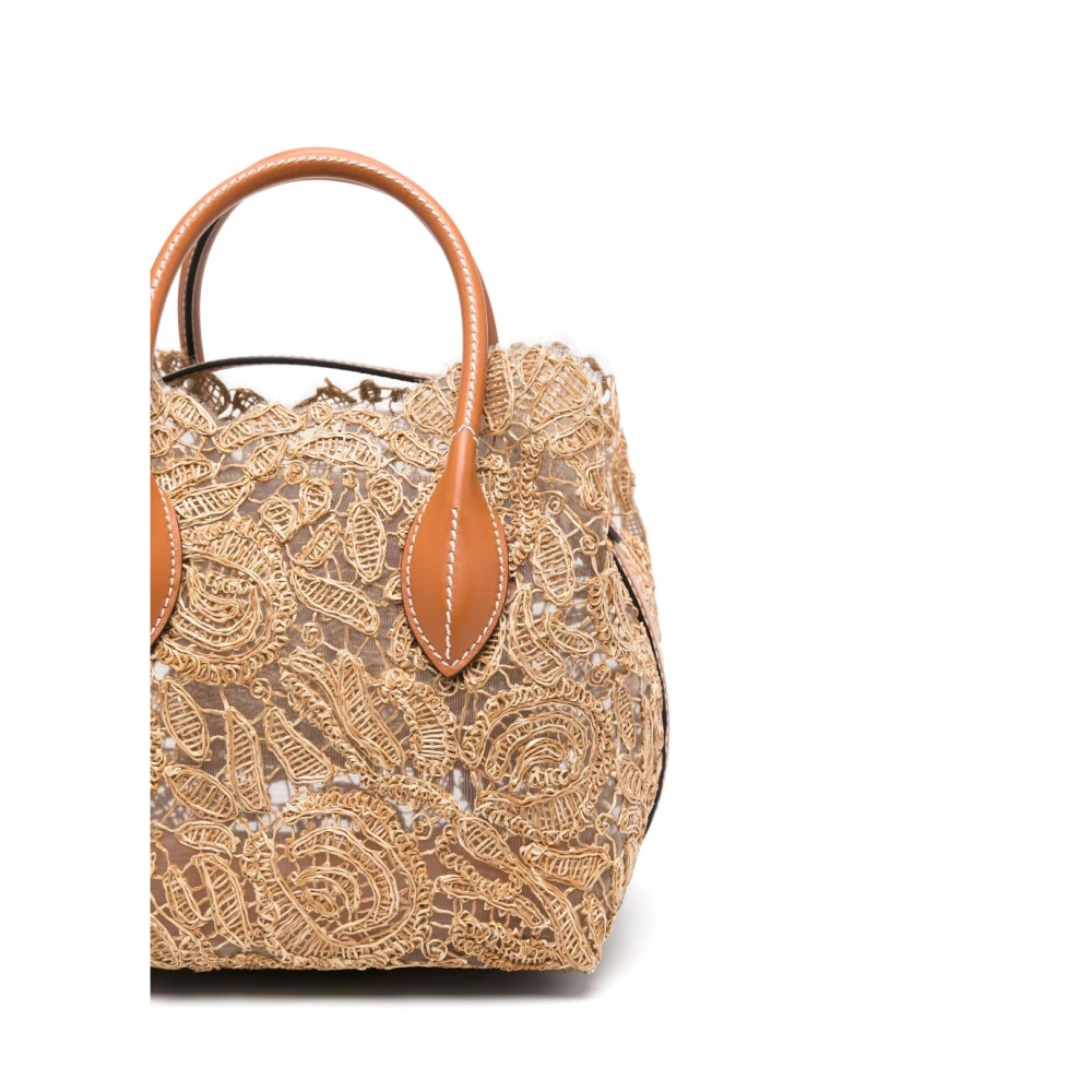 Ermanno Scervino Beige Shopper Tas voor Vrouwen Beige Dames