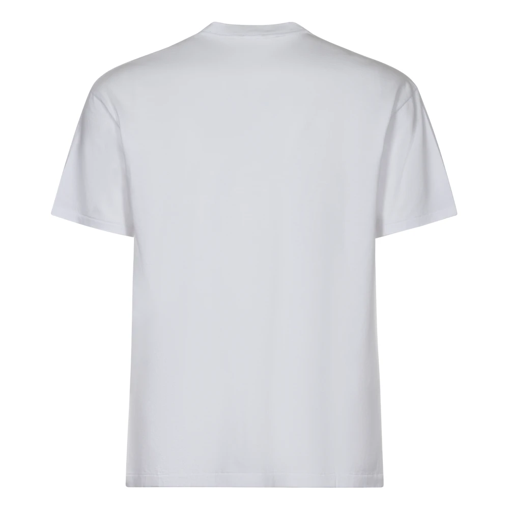 Auralee Naadloze Crew Neck Tee Collectie White Heren