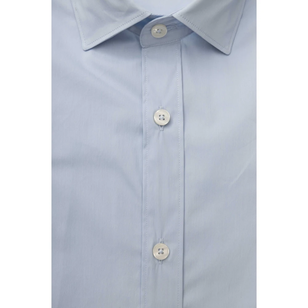 Bagutta Slim Fit Franse Kraag Overhemden Blue Heren