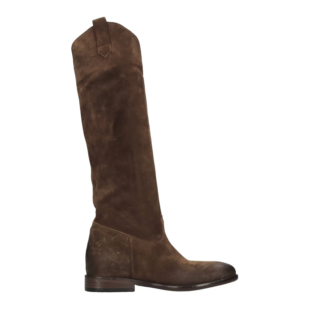 Strategia Vrouw Bruin Schoenen Dames, 39 Eu, Leer, Overknee Laarzen