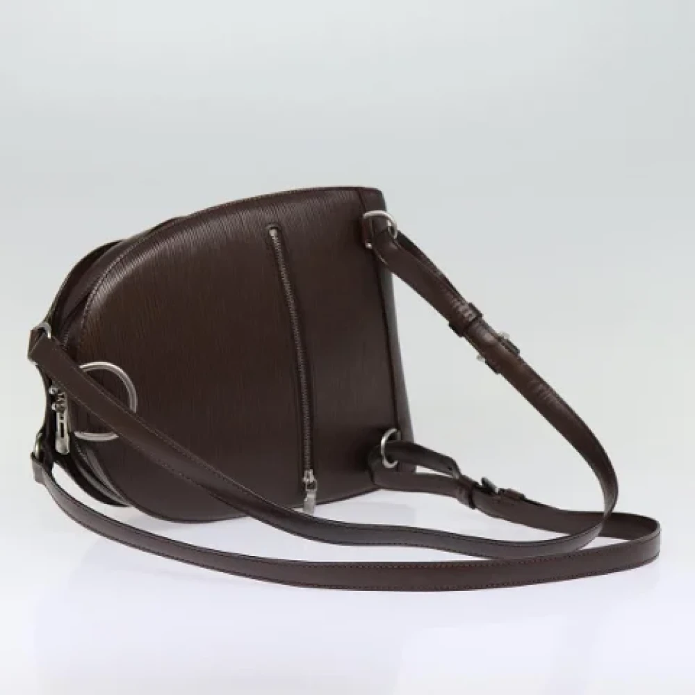Louis Vuitton Vintage Pre-owned Leather backpacks Brown Dames