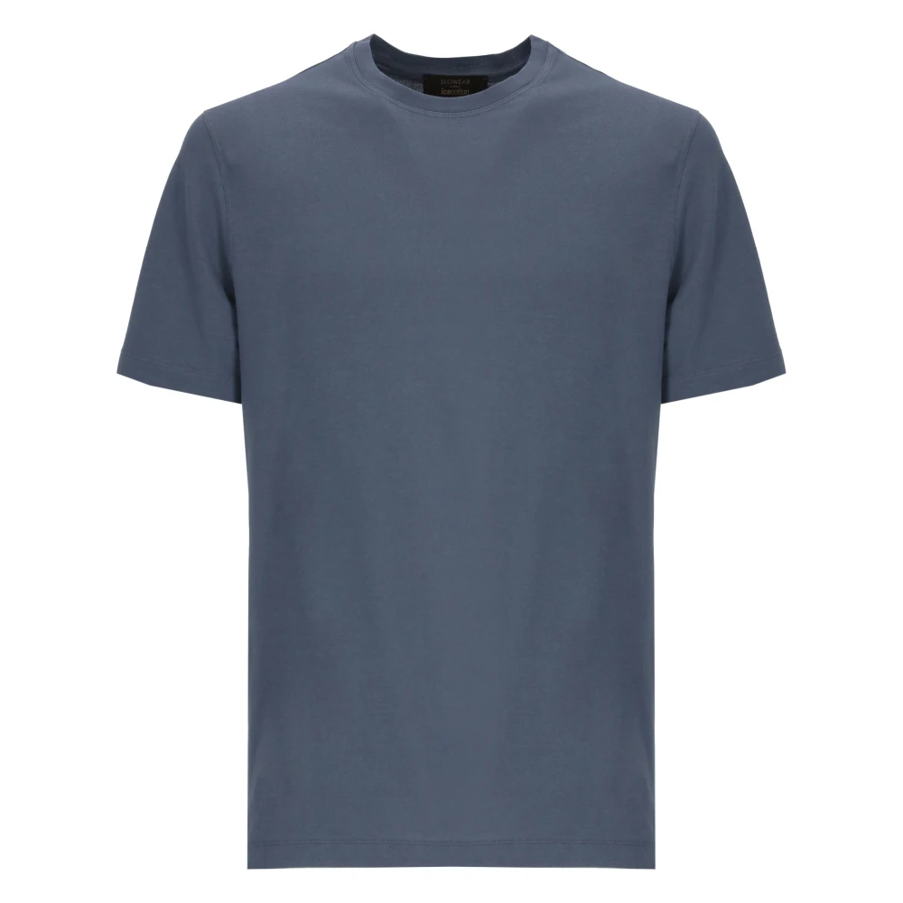 Zanone Mannelijk Blauw Tops Heren, Xl, Katoen, Ice Cotton T-Shirt