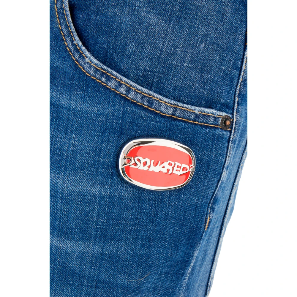 Dsquared2 Klassieke Denim Jeans voor Dagelijks Gebruik Blue Heren