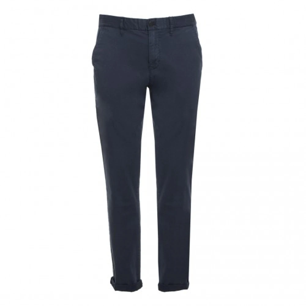 Calvin Klein Men's Blue Chino Trousers Regular Fit - Slim-Fit Trousers - W33 - Trousers