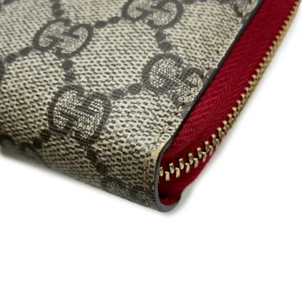 Gucci Vintage Pre-owned Leather wallets Beige Dames