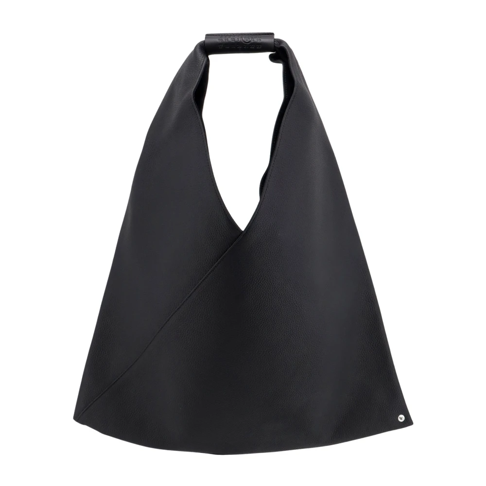 Mm6 Maison Margiela Women's Black Iconic Stitched Leather Handbag