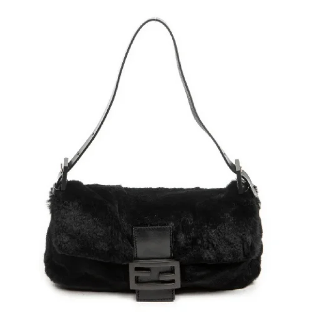 Fendi Vintage Pre-owned Canvas handbags Black Dames