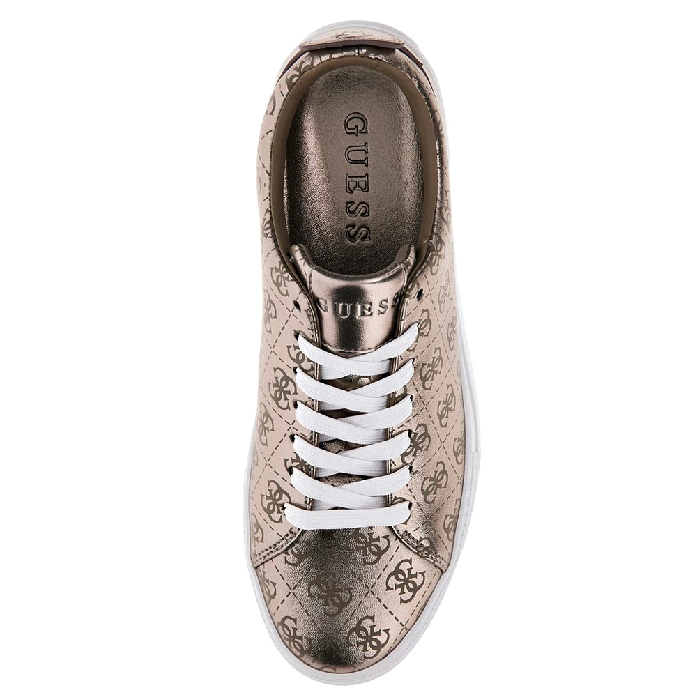 Guess Metallic Look Damessneakers Gray Dames