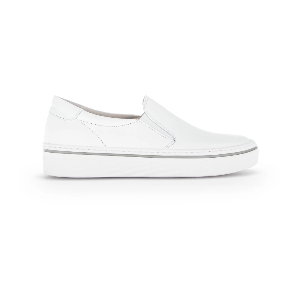Gabor Witte leren sneakers Dames Schoenen
