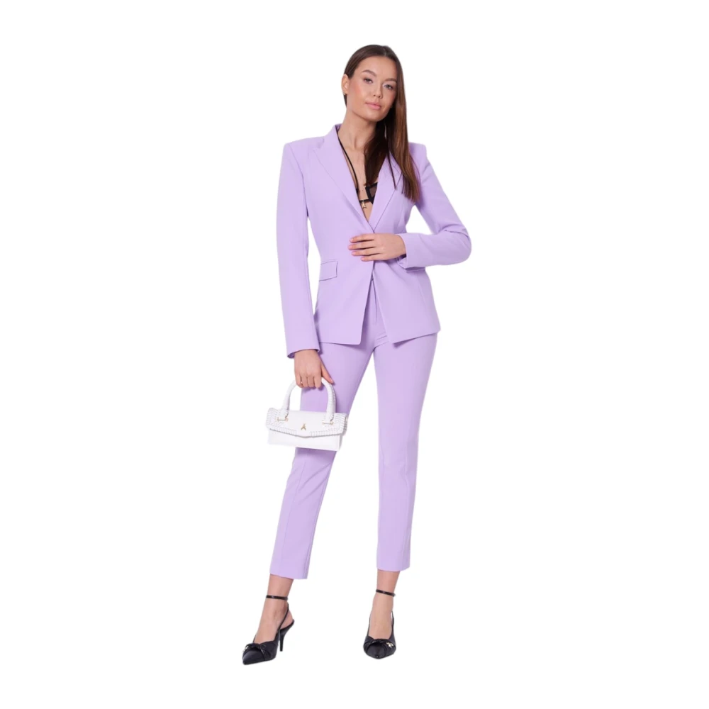 PATRIZIA PEPE Slim-fit Trousers Purple Dames