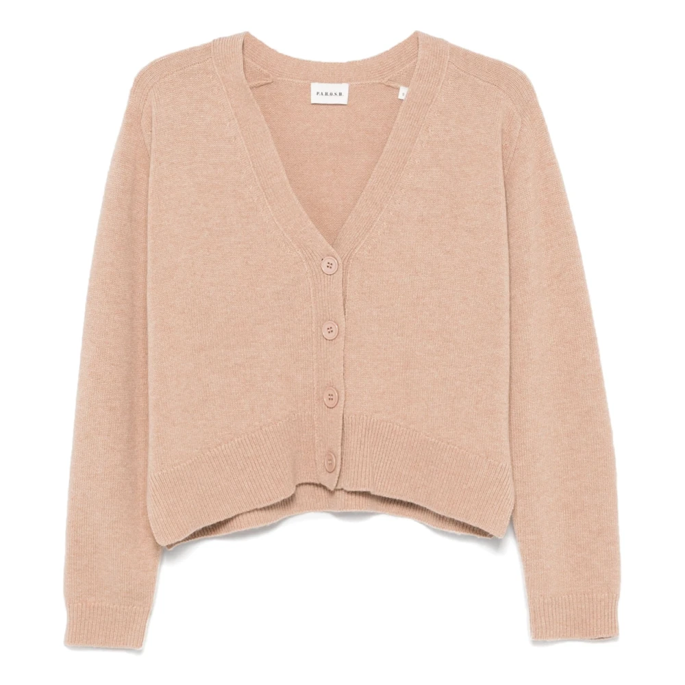 P.a.r.o.s.h. Kameel Cardigan Sweater Brown Dames