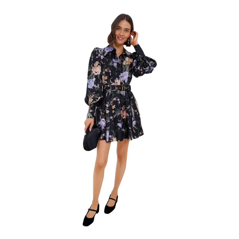 Zimmermann Bloemen Mini Jurk met Flare Multicolor Dames