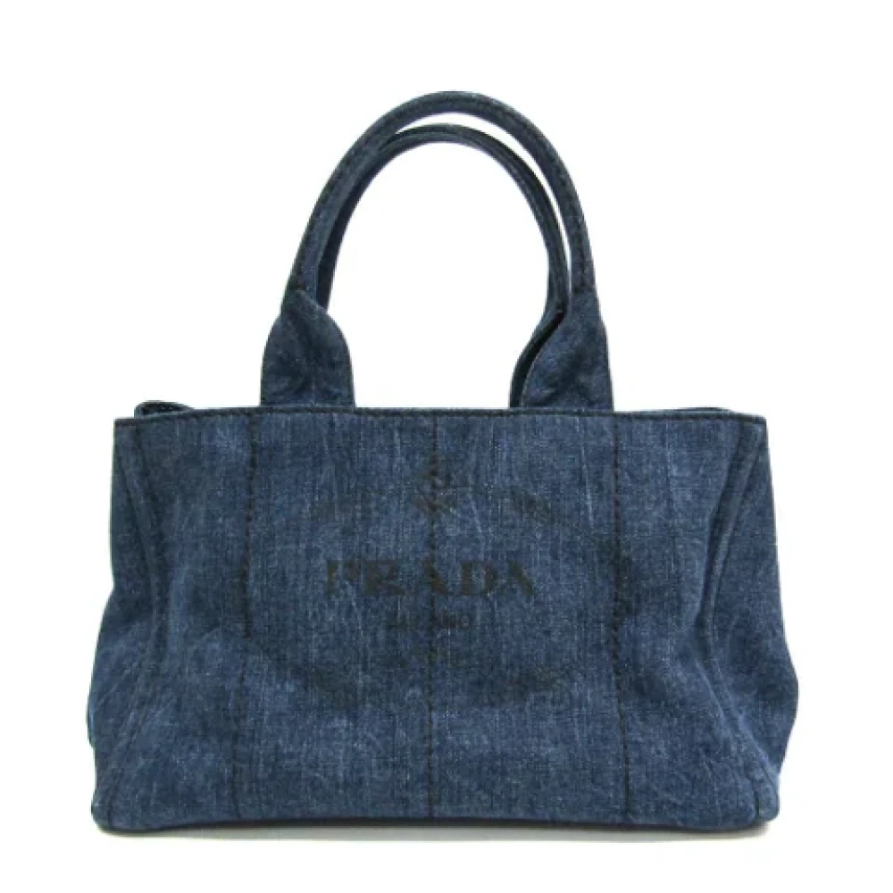 Prada Vintage Pre-owned Denim prada-bags Blue Dames