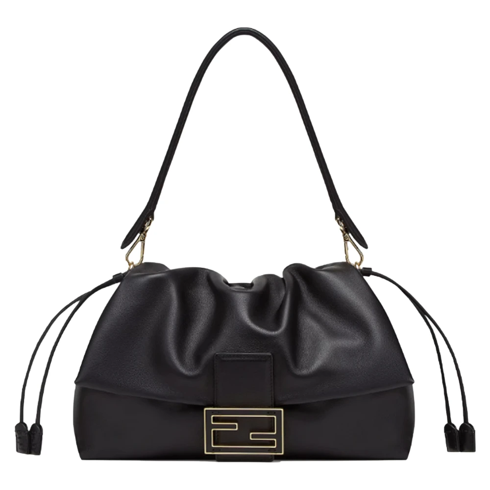 Fendi Women's Black Shoulder Bags, One Size, Mamma Baguette