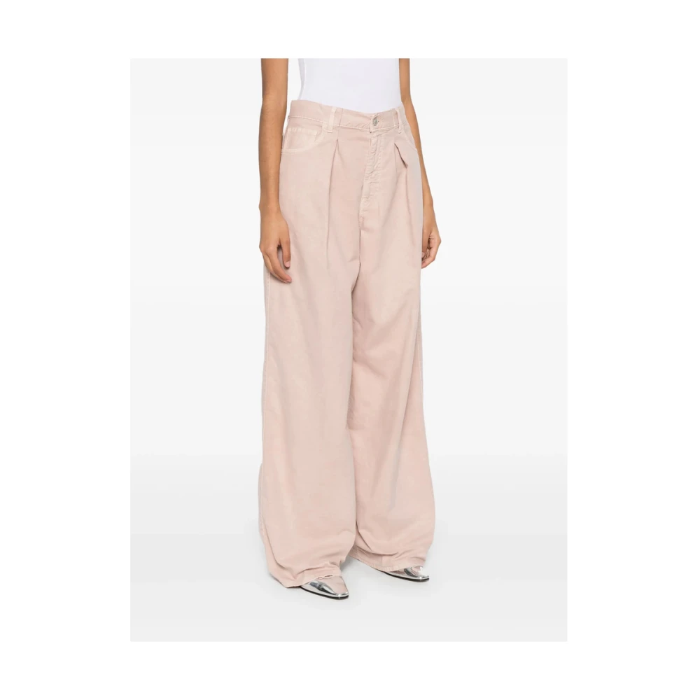 Haikure Roze Klassieke Plooi Jeans Pink Dames
