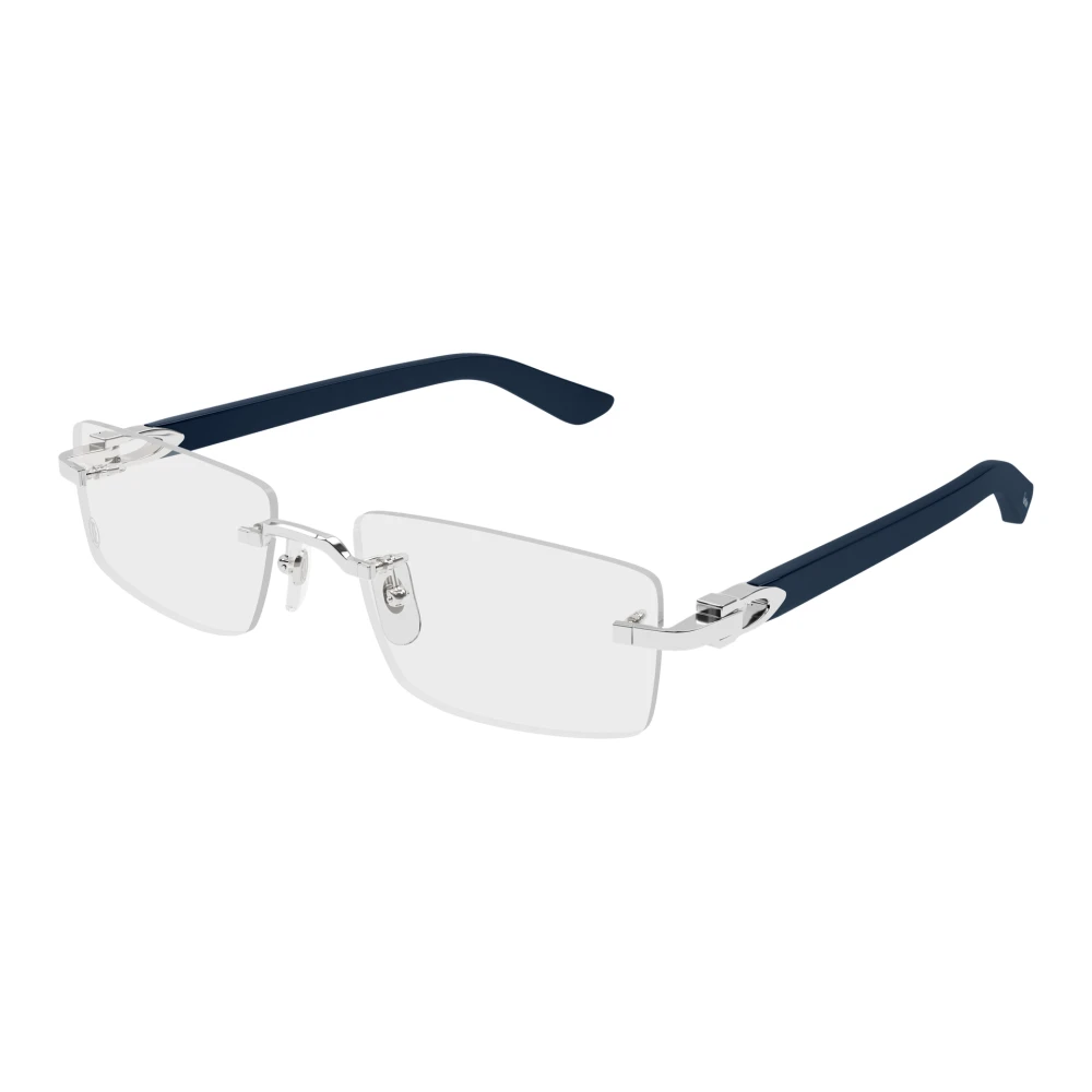Cartier Men's Gray Eyeglasses - Glasses - 56 Mm - Accessories