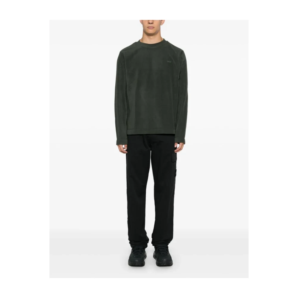 Stone Island Zwarte Cargo Trekkoordbroek Black Heren