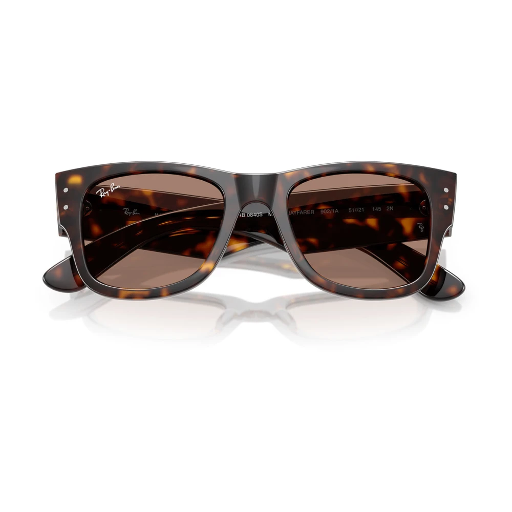 Ray-Ban Sunglasses, Unisex, 51 Mm, Mega Wayfarer Rb0840s 902/1A Brown