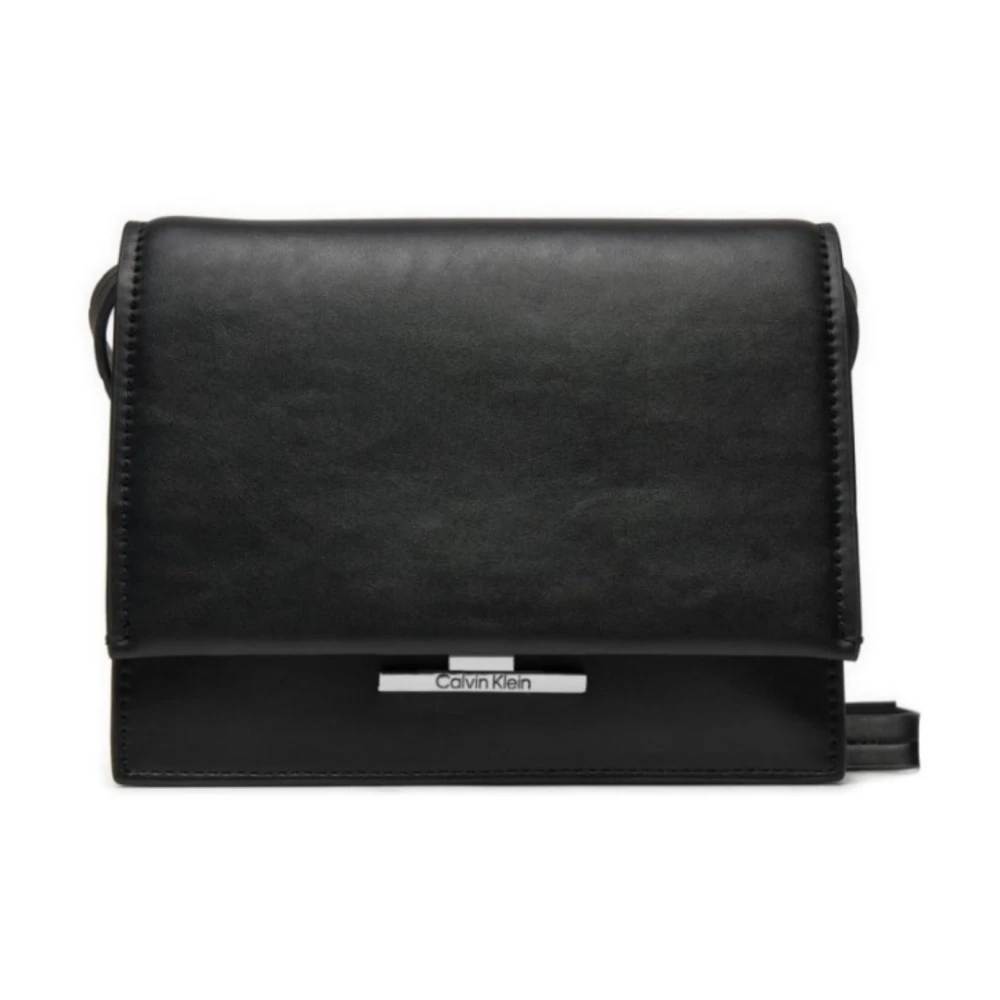 Calvin Klein Linear Crossbody Väska för Kvinnor Black, Dam