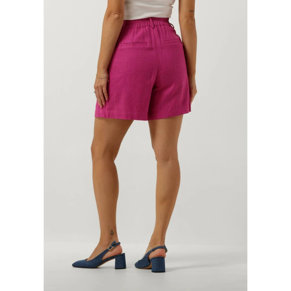 Y.A.S Roze Zomer Shorts Trendy Stijl Pink Dames