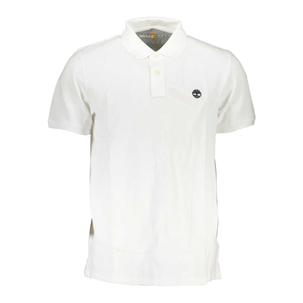 Timberland Witte Polo Shirt Korte Mouwen White Heren