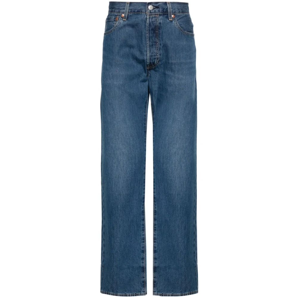 Levi's Blauwe Denim Jeans met Whiskering Effect Blue Heren