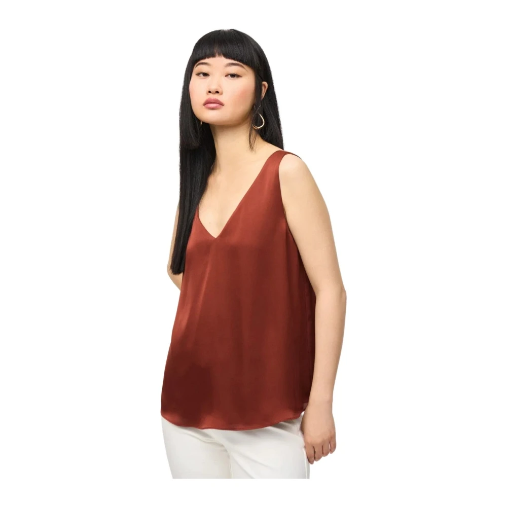 Joseph Ribkoff Women's Red Sleeveless Tops, S, Sleeveless Top