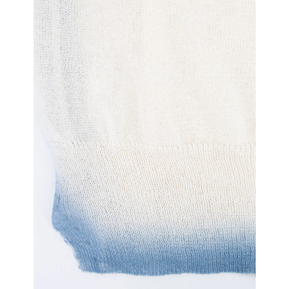 Ermanno Scervino Klassieke Verfijnde Trui met Contrasterende Kleuren White Dames