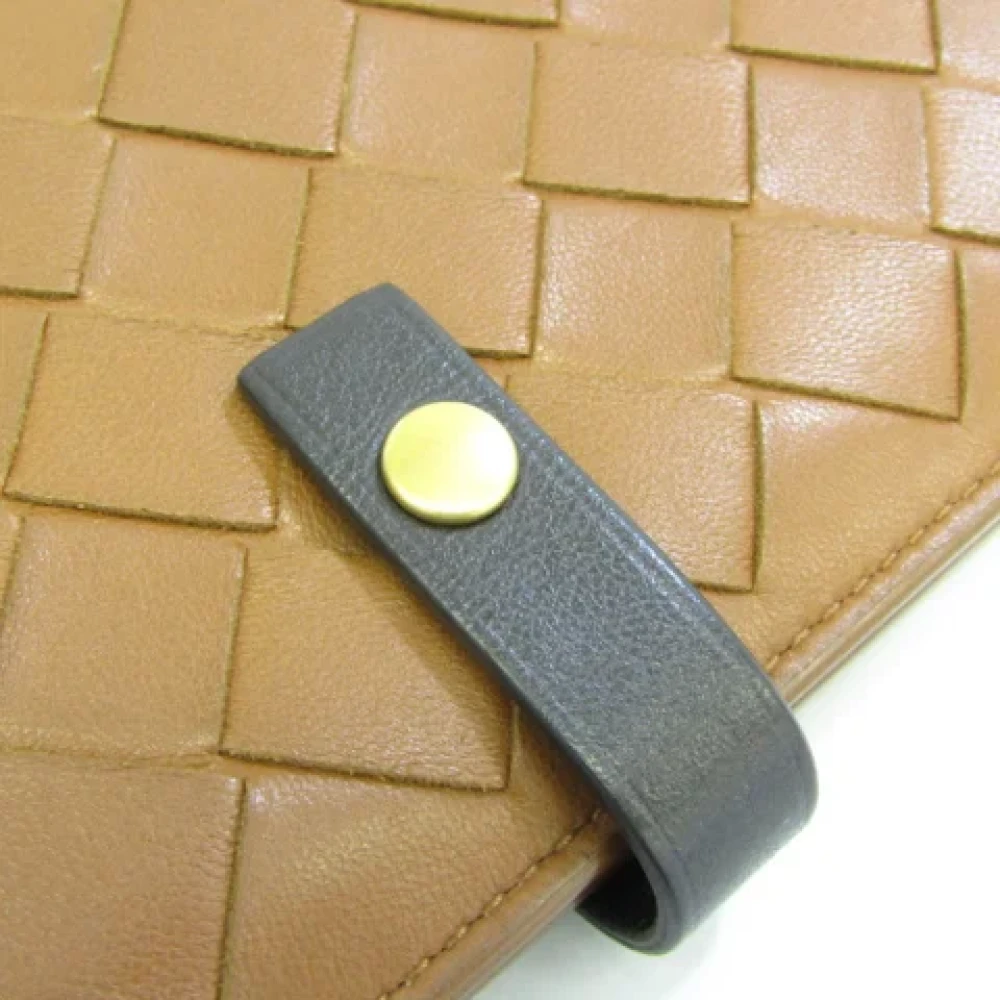 Bottega Veneta Vintage Pre-owned Leather wallets Brown Dames