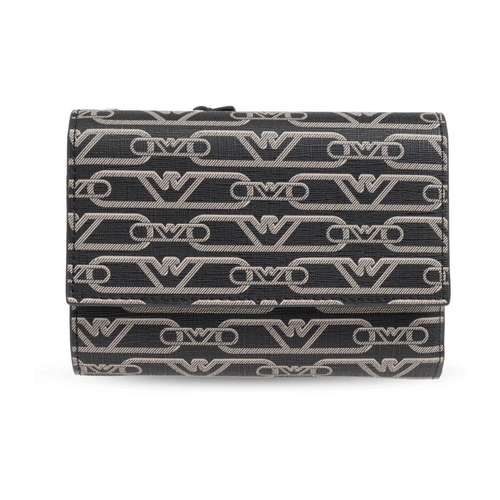Emporio Armani Portemonnee met monogram Black Dames
